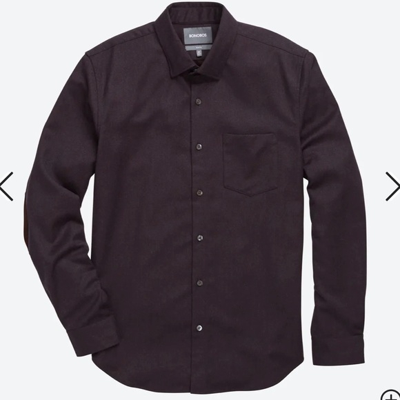 NWT Bonobos, Burgundy Unbutton Down Wool Shirt, M - Picture 1 of 8